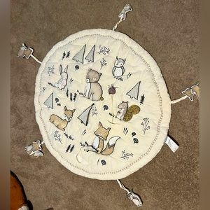 Crate and barrel woodland creatures activity mat